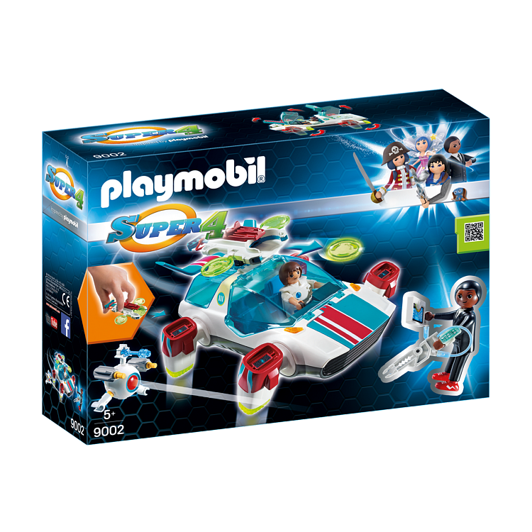 Playmobil, Super 4, Smok krainy rycerzy z Alexem, 9001